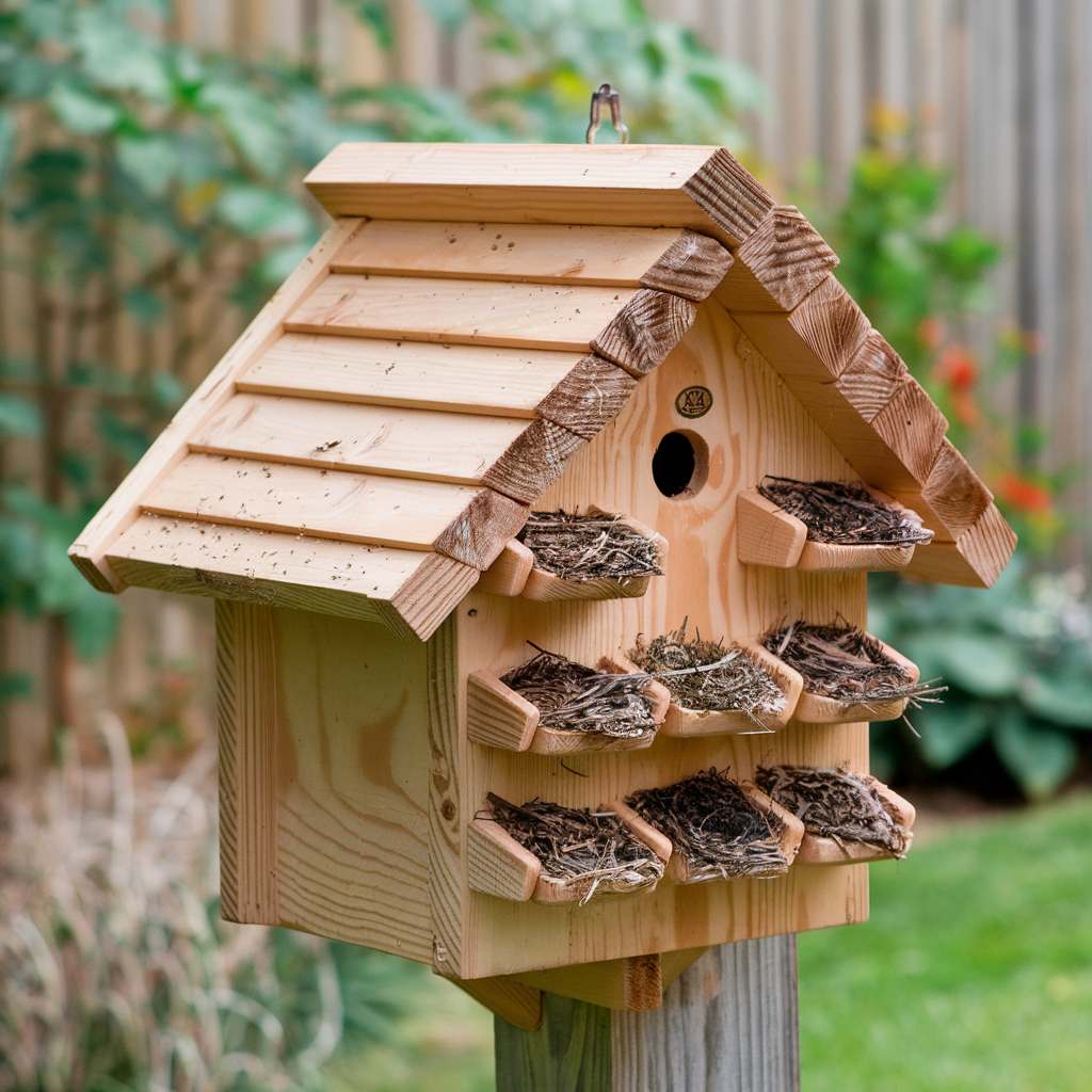 wooden bird house