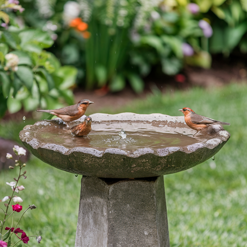 Warming Bird Baths