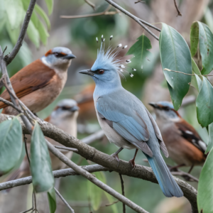 Crested woodland birds stand out among other avian species due to the raised feathers, or "crests," on their heads. These crests serve various purposes, from mating displays to mood indicators